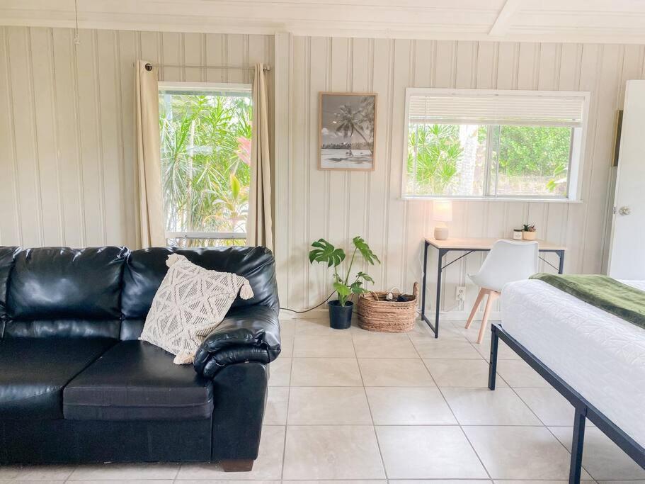 Monstera Bungalow, Spacious, King Bed, Big Kitchen Keaau المظهر الخارجي الصورة